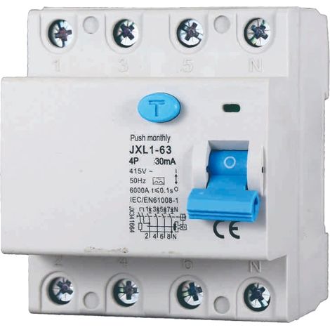 gloca Interruttore Differenziale Puro 4P 30mA 380V-6KA Classe A (40 Ampere) (1/4)
