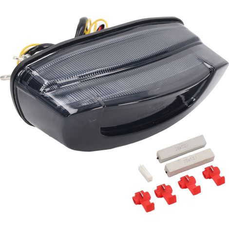 Set di luci posteriori a LED per moto, luci freno posteriori, impermeabili IP67, ricambio per CBR650R CB650R CB300R CB250R CB150R Smoky. (1/4)