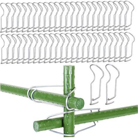 Pinzas para plantas de acero inoxidable, 50 unidades (color no especificado) (1/5)