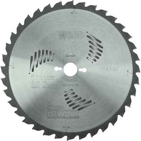 Lame de scie circulaire DEWALT fixe 305/30mm 36WZ
