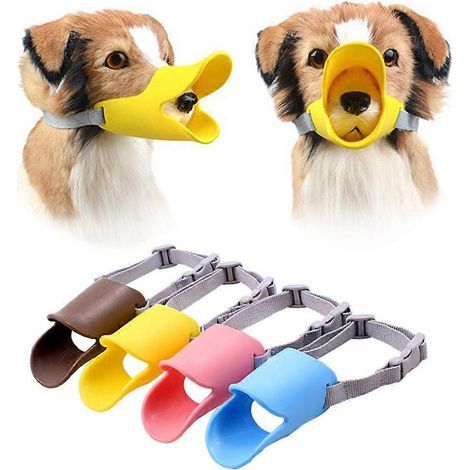 Muselière respirante pour chiens de grande taille, empêche les morsures, les aboiements et les mâchonnements. Modèle à gueule de canard. Accessoires pour animaux. (1/5)