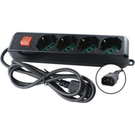 MULTIPRESA 4BIP/SCH+INTERR SPINA IEC GRUPPO CONT- 1,0 pz