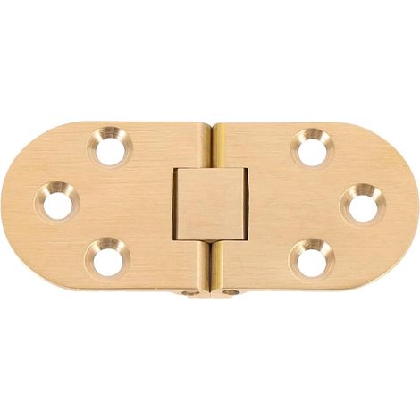 Charnières Pliantes en Cuivre Or pour Portes de Placard, Charnière à Ressort à 180 Degrés Surface Lisse et Haute Efficacité, pour Meubles Modernes (1/5)