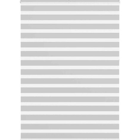 Doppelrollo Hellgrau 165x230 cm Stoffbreite 160,9 cm Polyester