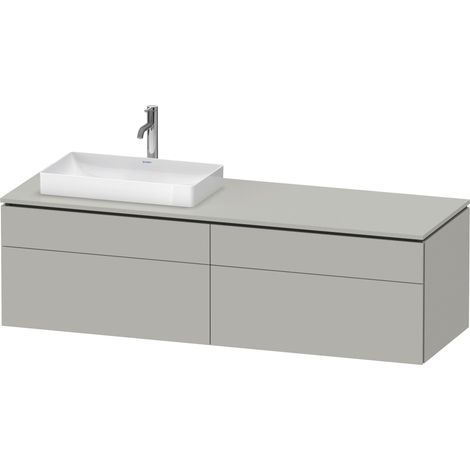 Duravit L-Cube Meuble sous-lavabo en console suspendu, avec plan