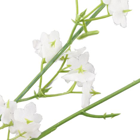 Hochzeitsszene mit Sternenhimmel, künstlichem Blumenzaun, kleinem Topf auf der Veranda, dekorativen Kunstblumen (1/5)