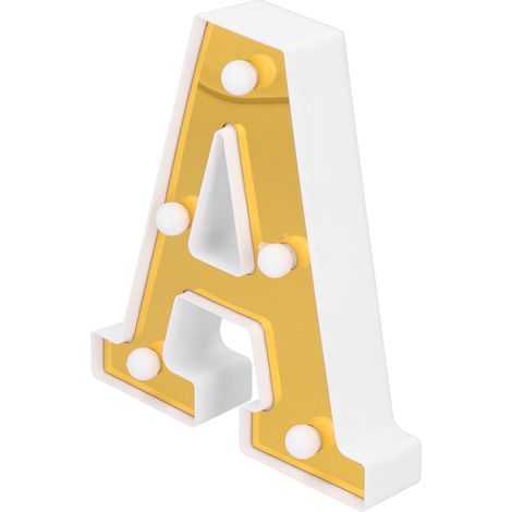 LED-Dekorationsleuchte in A-Form mit englischem Alphabet, warmweiß, für die Dekoration von Hausbar und Bar. (1/5)