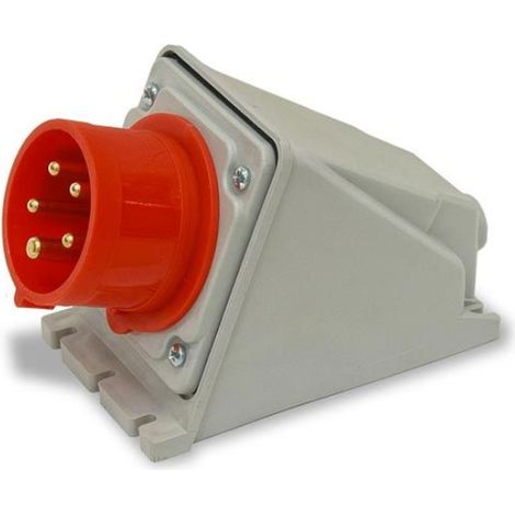 Spina industriale da parete, 380V, 3P+N+T, 16A, IP54 - Rosi 1001132