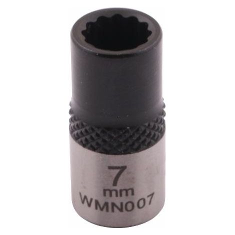 Douille 1/4" à douze pans. 7 mm. CrV50BV30. DIN 3124. Waryński (1/4)