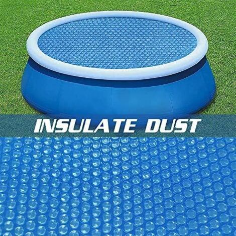 Bâche Imperméable pour Piscine Ronde φ152cm, Toile Polyester Renforcée Anti-Déchirure, Protection Solaire UV et Thermique pour Jacuzzi et Spa (1/4)
