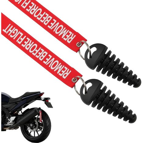 Bouchon Echappement Moto Cross - Cache Silencieux d'Échappement Moto, Bouchon de Lavage Universel en Caoutchouc 15-38 mm pour Moto, Scooter, Moteurs 2 Temps (1/5)