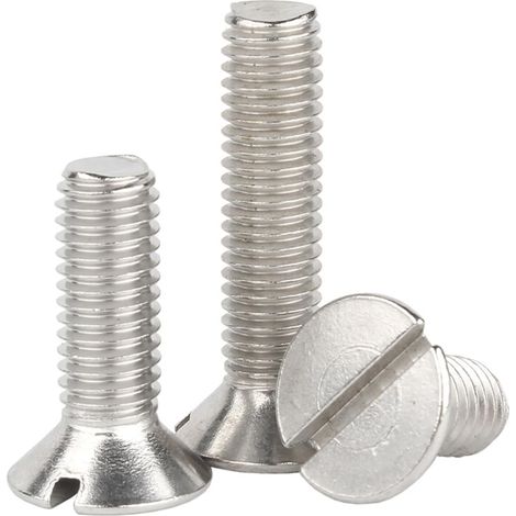 50 pièces M1.6 M2 Longueur 3–20 mm Acier inoxydable 304 Filetage métrique avec fente et vis à tête