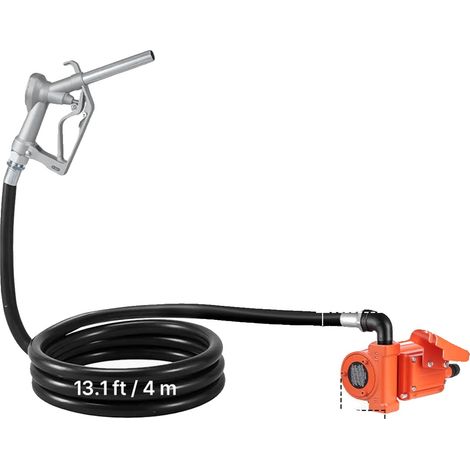 Bomba de transferencia de combustible, caudal de 10 GPM/15 GPM, boquilla manual, tipo A de 15 GPM (1/2)