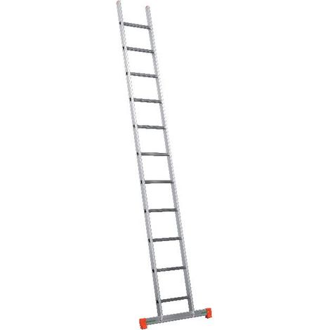 Escalera FACAL sencilla de aluminio de 16 peldaños de Alto. Trabajo Barra Genia Stab de 5,95 m. -GS500/B (1/2)