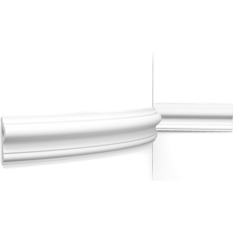 Wand- und Friesleiste Orac Decor PX202F AXXENT flexible Zierleiste Stuckleiste Zeitloses Klassisches Design weiß 2 m (1/4)