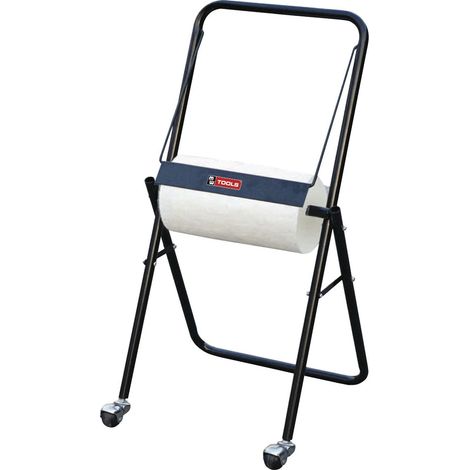 Mw Tools – Porte-papier toilette sur pied en métal laqué – Fixation stable – Dimensions 60cm x 15cm x 15cm – SHC014