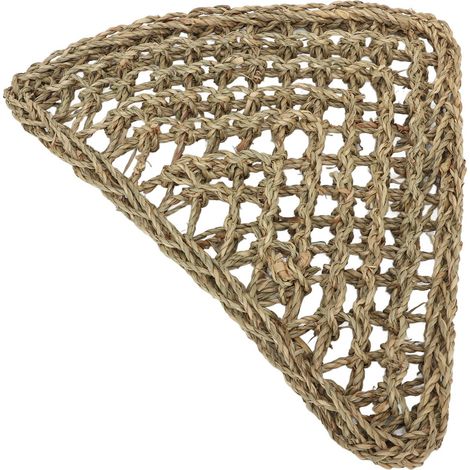Hamac triangulaire en herbe pour reptiles, idéal pour les dragons barbus, chiens et chats. (1/5)