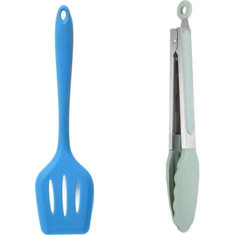 Ensemble Ustensiles Cuisine Silicone - Résistant Haute Température Sans BPA - Pour Poêles Antiadhésives - Lot De 2 Pièces (1/5)