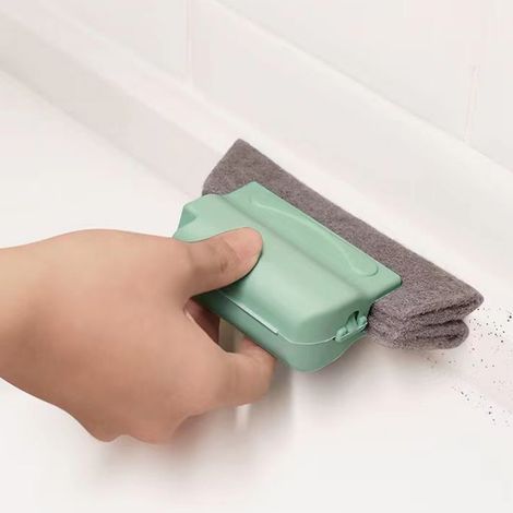 Balai de Fenêtre Nettoyeur de Rainure Mano pour Porte Coulissante Vitre Plaque de Carrelage (1/5)