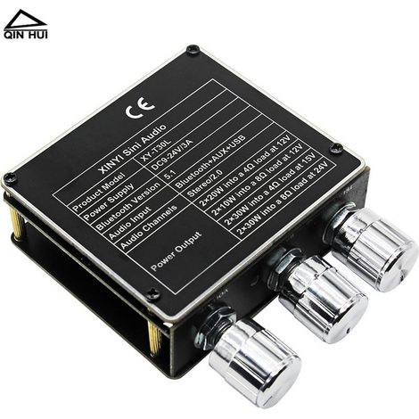 Carte d'amplificateur numérique Bluetooth haute fidélité 5.1 HiFi T30L, module stéréo double canal 2.0 haute et basse fréquence.