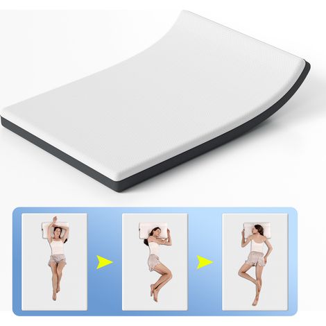 Jiubiaz Materasso in memory foam Memory H3 Media Rigidità 7 Zone differenziate Alto 16 cm sfoderabile e lavabile matrimoniale max 160x200cm