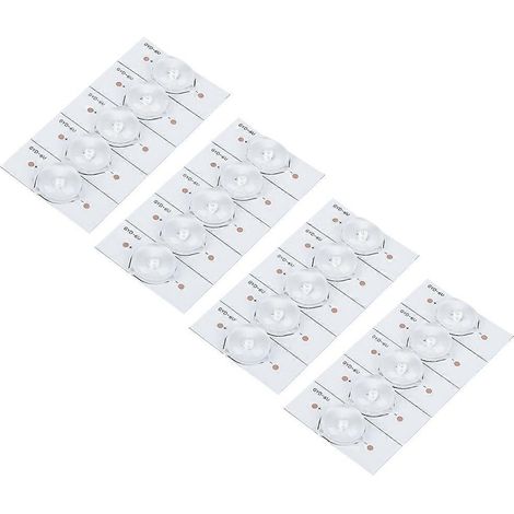 6V Weißlicht-SMD-Lampenperlen für allgemeine Anwendungen mit optischem Linsenfilter für LED-TV-Reparaturen (20 Stück)