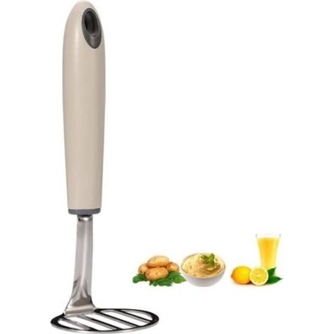 (white broken)Potato - Multifunction - Stainless steel - Handle Ergonomic - Easy to clean - 18.8x6.5x5.8cm (1/4)