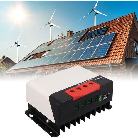 Der MPPT 30A Solarladeregler ist kompatibel mit Photovoltaik-, Lithium-Ionen- und Blei-Säure-Batterien und kann an 12V/24V-Batterien angeschlossen werden. (1/5)