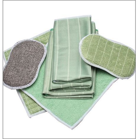 Lot de 6 Chiffons Bambou Microfibres - Nettoyer et lustrer Toutes Les Surfaces Lisses et fragiles -Vitre, carrosserie, vitroceramique, Lunettes, écran (Classic) (1/4)