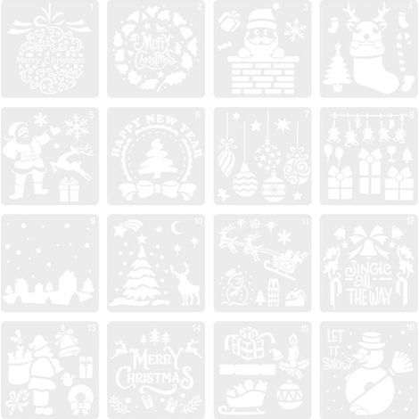 Kunststoff-Zeichenvorlage für Weihnachten (1/3)