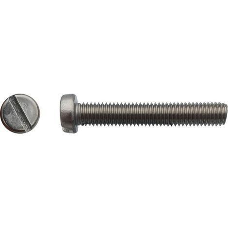 Vis à métaux tête cylindrique fendue Inox A4 - 6 x 10 mm - BIVI