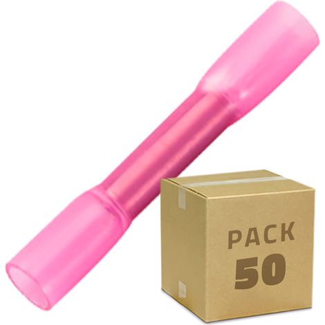 Pack 50 Unidades Terminal de Empalme Termoretráctil BHT 1,25 Rojo (1/4)