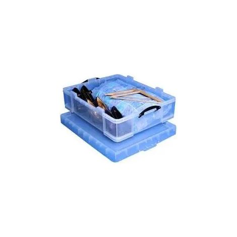 Caja de almacenamiento Really Useful 70L transparente rectangular