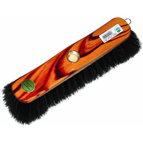 Zimmerbesen Schweifhaar 29 cm lackiert nussbaumfarben
