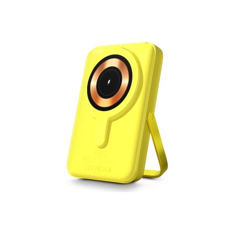 Batterie externe Urban Factory MAGNEE POWER WIRELESS MAGNETIC UNIVERSAL POWERBANK 10.000MAH NEON YELLOW
