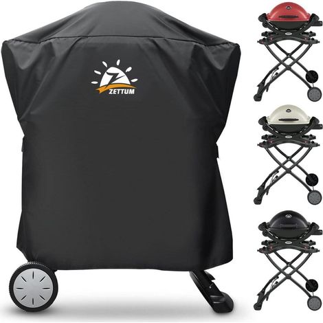 Grillabdeckung für Weber Q1000/Q2000 Serie, Heavy Duty & Wasserdicht, UV-beständig (1/5)