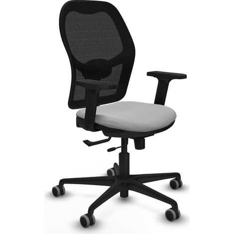 Chaise de bureau piqueras y crespo Jorquera noir mousse injectée (1/2)