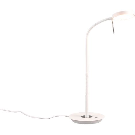 Lampe de table led 12w 1400lm 230030004000k design moderne blanc mat - trio - monza 75723522 75723522 (1/5)