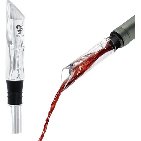 Escanciador de vino, vertedor de vino - Crystal Areator, extra largo