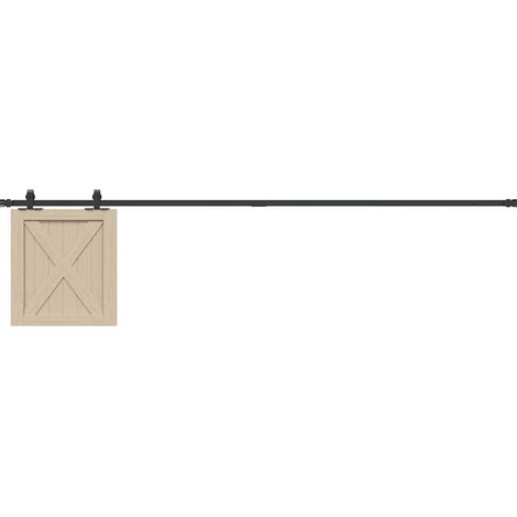 Schiebetürbeschlag Set für Schranktüren 213 cm Karbonstahl