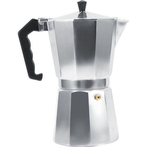 Cafetière Aluminium Type Italien Espresso Moka(600ML 12 tasses)--Rose Vie (1/2)