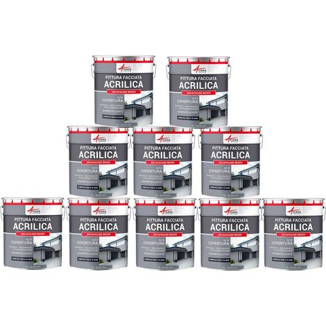 Pittura acrilica per esterni: per facciate esterne e stucco - ARCAFAÇADE RENOV - 10 x 10 L Grigio vaio - RAL 7000 - ARCANE INDUSTRIES (1/5)