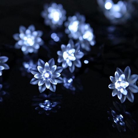Guirlande Solaire Fleur De Lotus - 6.5 M - 30 LED - Étanche - Pour Jardin Extérieur Décoration Festival (1/5)