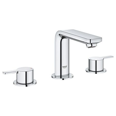 Grohe Lineare 3 trous pour lavabo, avec vidage, saillie 127mm, (1/4)