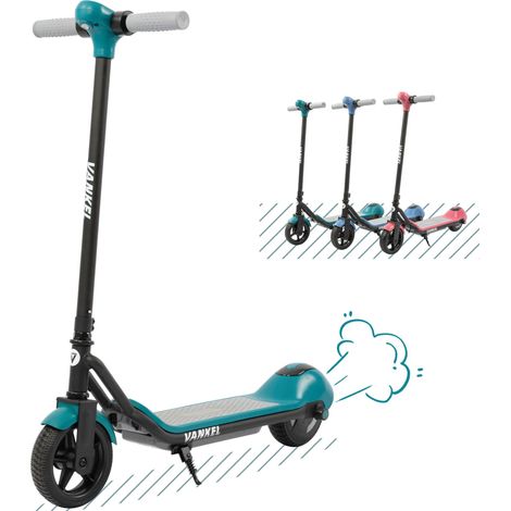 Monopattino elettrico per bambini verde 14 km/h, 3 modalità, Bluetooth e LED - CHICFURN (1/5)