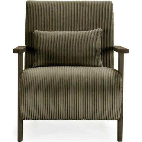 KYO - Fauteuil pieds en bois Vert (1/5)