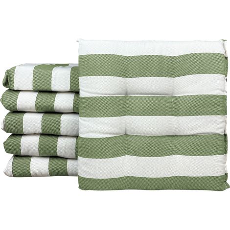 Set 4/6 Cuscini Geometrico Sedia con Lacci Prodotto Italiano 40 x 40 PaoloVerde - 6 Pezzi