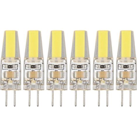 Lámpara: seis bombillas LED G4 de 220 V y 6 W，bombillas COB de 500 lúmenes，iluminación de 360 grados，disipador de calor，silicona antirreflejos (1/4)