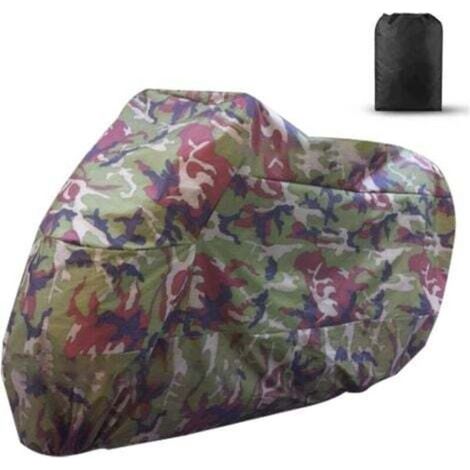 [NEVER USED] Motorcycle cover (XL), waterproof, winter-resistant, for outdoor use - For scooter, motorcycle, bicycle, green, multicolored