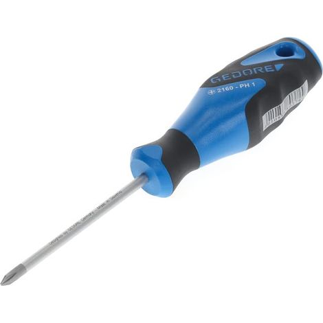 Tournevis cruciforme PH1, Tournevis, Manche à 3 composants, Longueur 180 mm, Outil, 2160 PH 1, Acier (1/5)